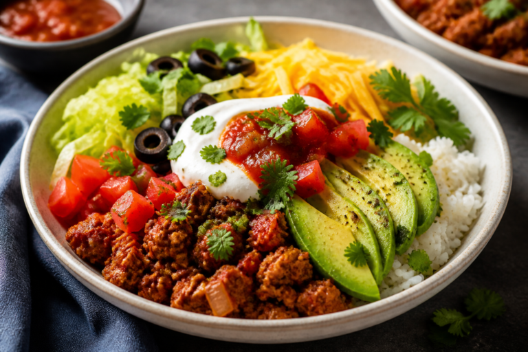 Spicy Ground Turkey Taco Bowls – A Fresh, Flavor-Packed Weeknight Winner
