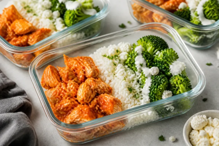 High Protein Buffalo Chicken Meal Prep – Easy, Spicy, and Perfect for Busy Weeks