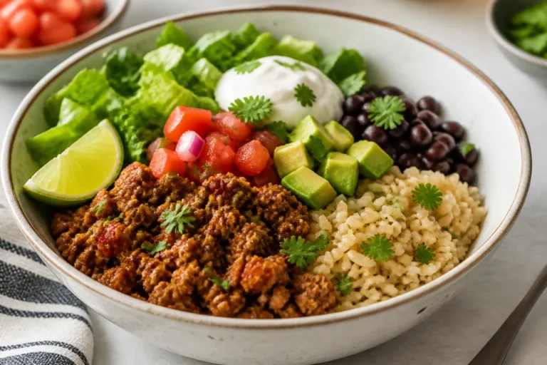 Healthy Ground Turkey Taco Bowls – A Fresh, Flavor-Packed Weeknight Dinner