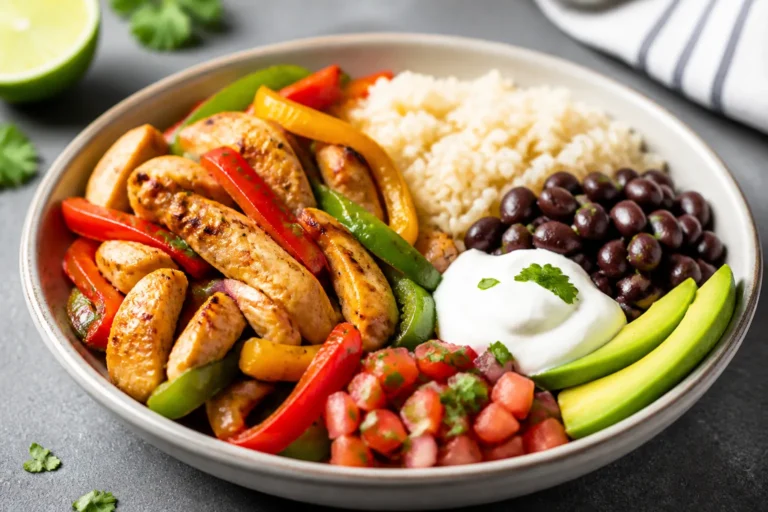 Low Calorie Chicken Fajita Bowls – Fresh, Flavorful, and Satisfying