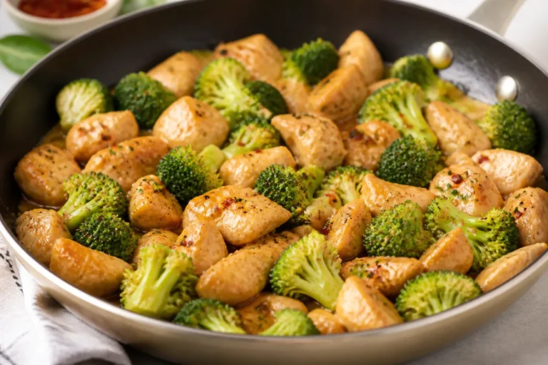 Low Calorie Chicken & Broccoli Skillet – A Fast, Fresh Weeknight Dinner