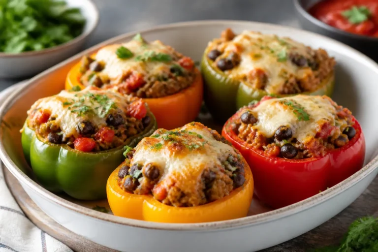 Healthy Ground Turkey Stuffed Peppers – A Cozy, Weeknight Favorite
