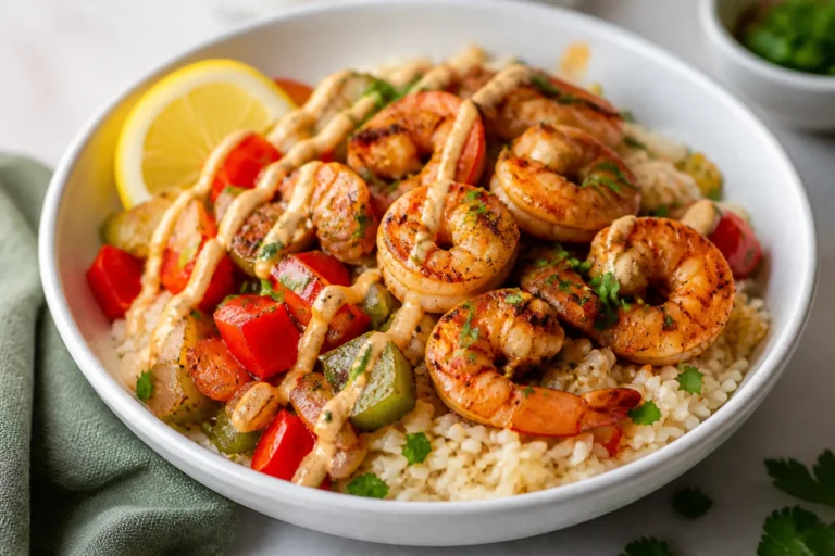High Protein Cajun Shrimp Rice Bowls – Fast, Flavorful, and Satisfying