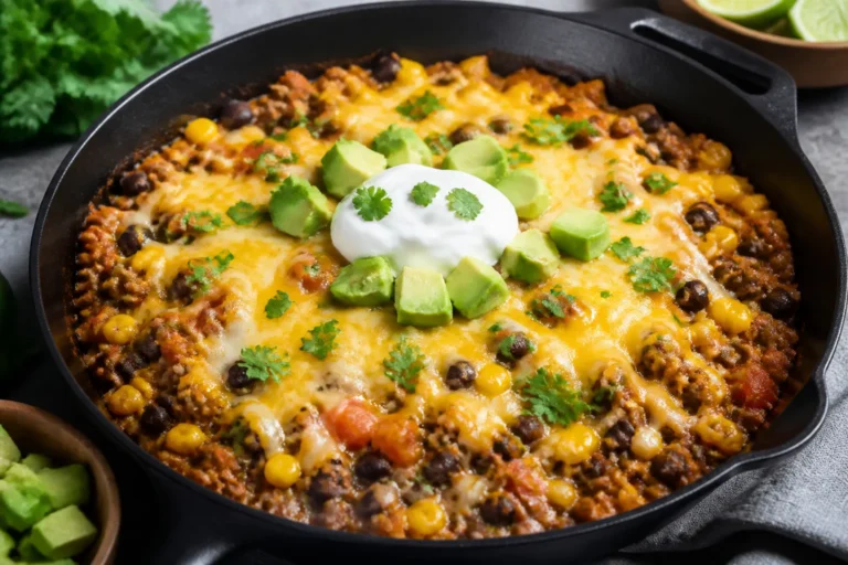 Healthy Ground Turkey Enchilada Skillet – A Fast, Flavor-Packed Weeknight Dinner
