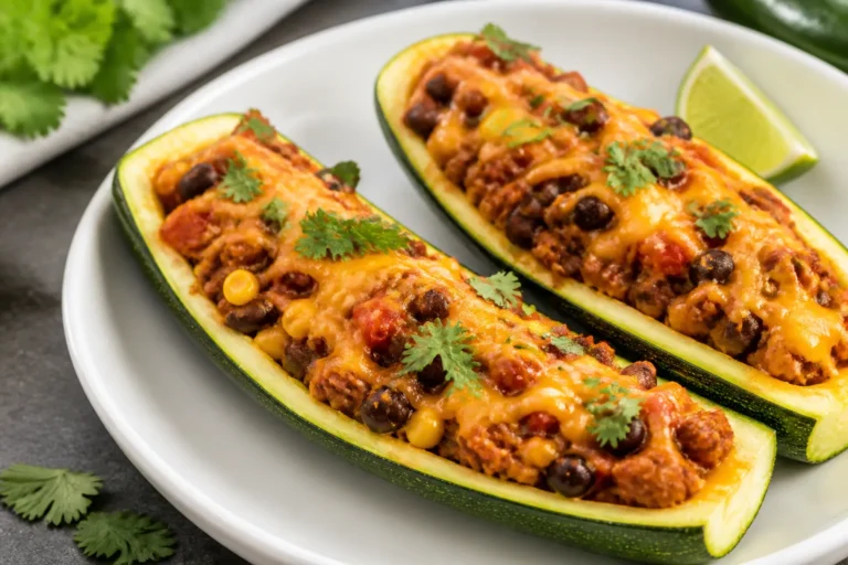 Low Calorie Taco Stuffed Zucchini Boats – A Fresh, Lighter Twist on Taco Night