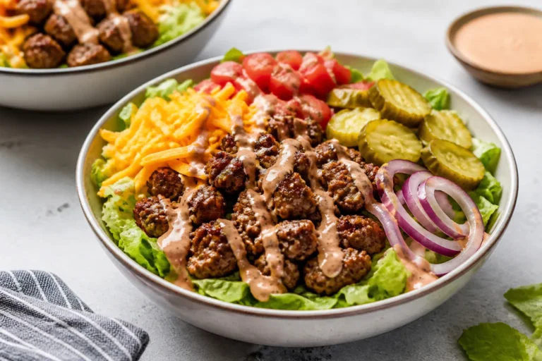 High Protein Burger Bowls – A Fresh, Satisfying Meal Without the Bun