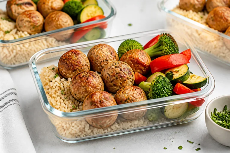 Low Calorie Turkey Meatball Meal Prep – Simple, Satisfying, and Make-Ahead Friendly