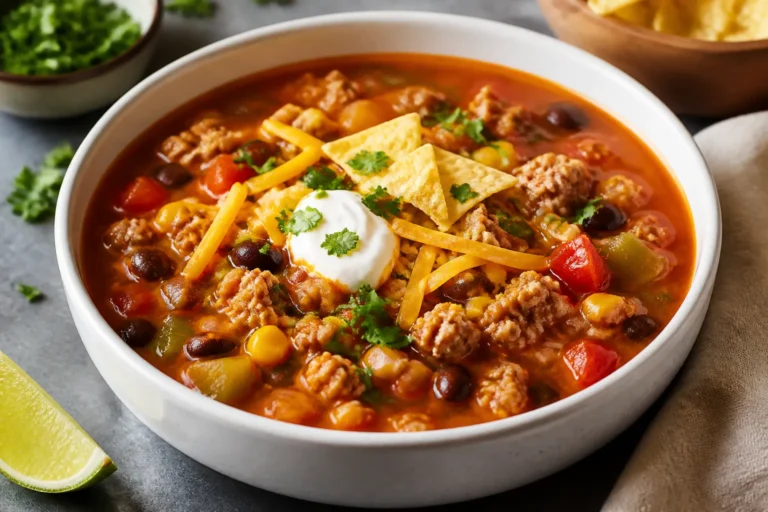 Low Calorie Turkey Taco Soup – Cozy, Flavorful, and Weeknight-Easy