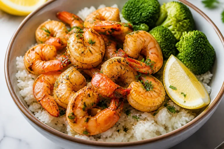 High Protein Garlic Butter Shrimp Bowls – Fast, Flavorful, and Satisfying