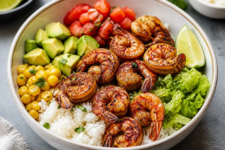Low Calorie Blackened Shrimp Bowls – Bright, Spicy, and Satisfying