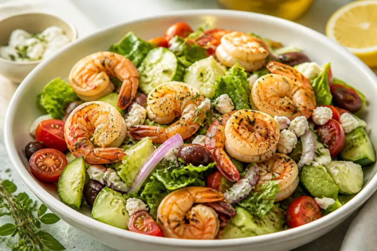 High Protein Mediterranean Shrimp Salad – Fresh, Bright, and Satisfying