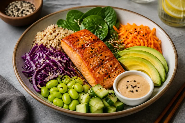 Healthy Salmon Power Bowls – A Fresh, Satisfying Meal in One Bowl