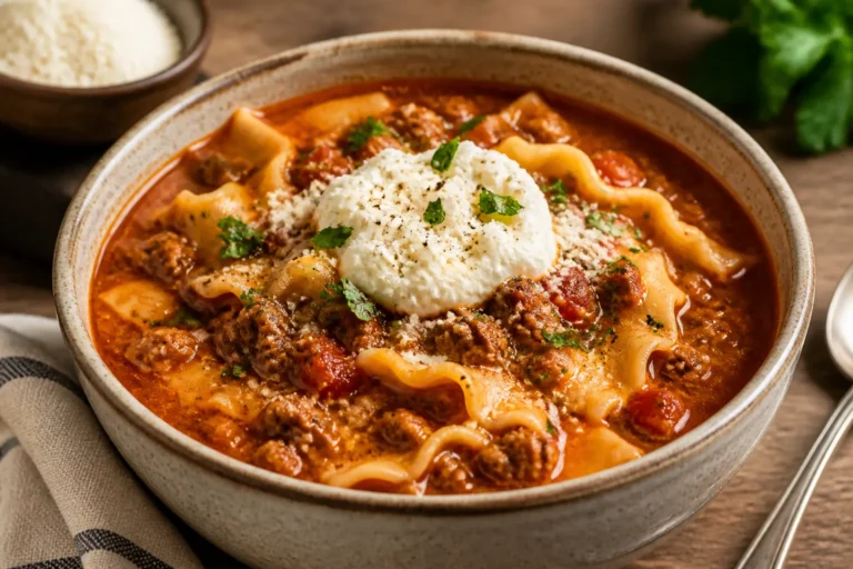 High Protein Lasagna Soup – Comforting, Filling, and Weeknight-Friendly
