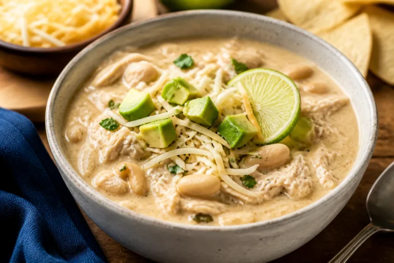 Slow Cooker White Chicken Chili – Cozy, Creamy, and Easy