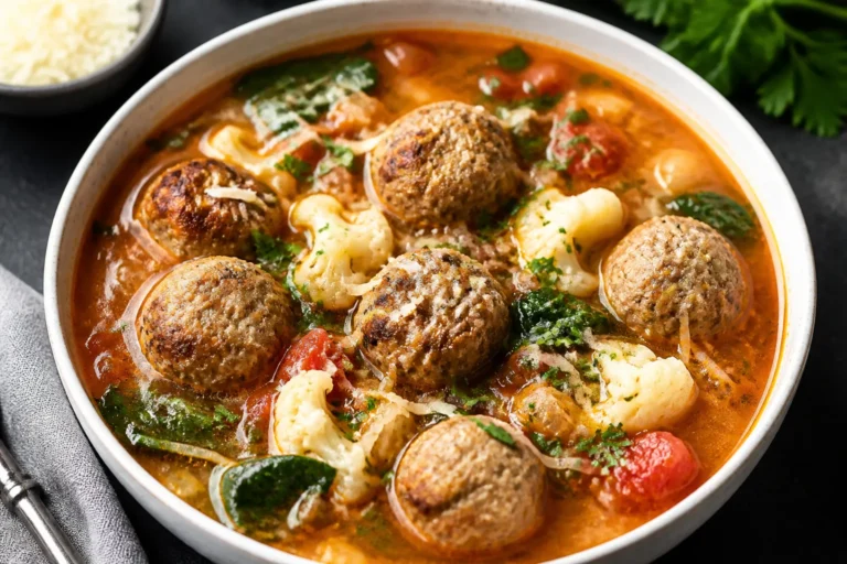 Low Carb Italian Meatball Soup – Comforting, Flavor-Packed, and Weeknight Easy