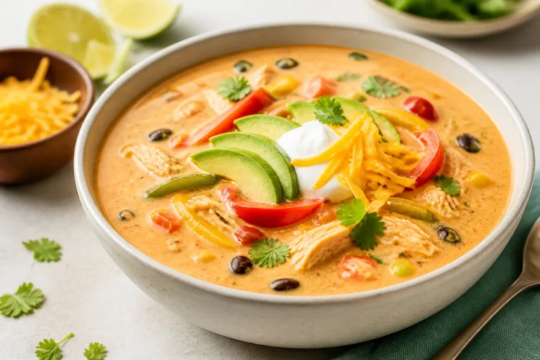 Creamy Chicken Fajita Soup – Cozy, Flavor-Packed Comfort