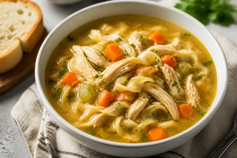 Easy Rotisserie Chicken Soup – Cozy, Quick, and Full of Flavor