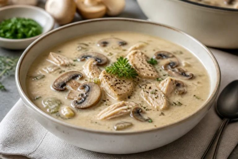 Low Carb Chicken Mushroom Soup – Cozy, Creamy, and Satisfying
