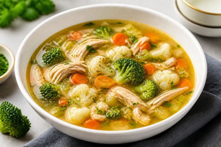 Low Carb Chicken Vegetable Soup – Cozy, Light, and Satisfying