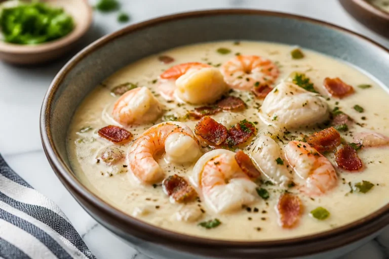 Keto Seafood Chowder – Creamy, Comforting, and Low-Carb