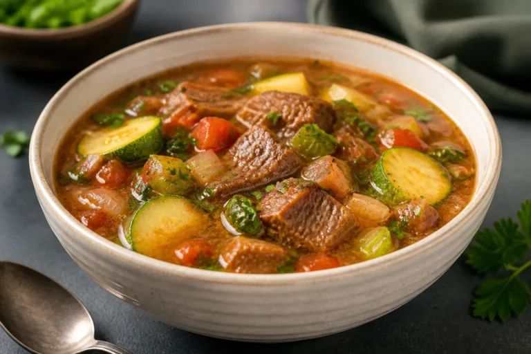 Low Carb Beef Vegetable Soup – Hearty, Flavorful, and Weeknight-Friendly