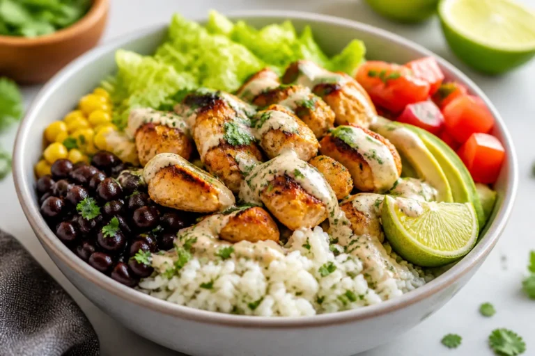 High Protein Chicken Burrito Bowls – Simple, Satisfying, and Meal-Prep Friendly