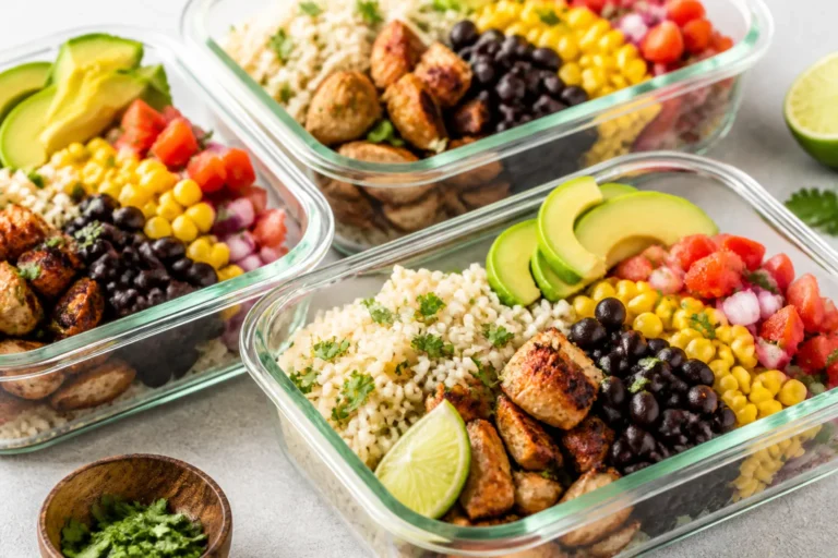 Meal Prep Chicken Taco Rice Bowls – Easy, Flavor-Packed Lunches for the Week