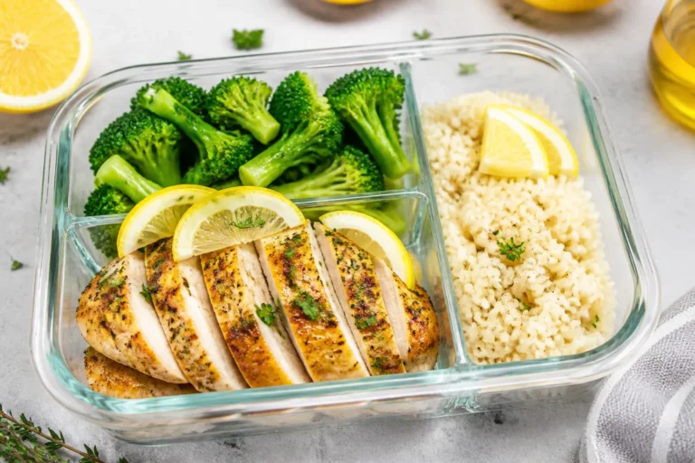 High Protein Lemon Herb Chicken Meal Prep – Fresh, Bright, and Ready All Week
