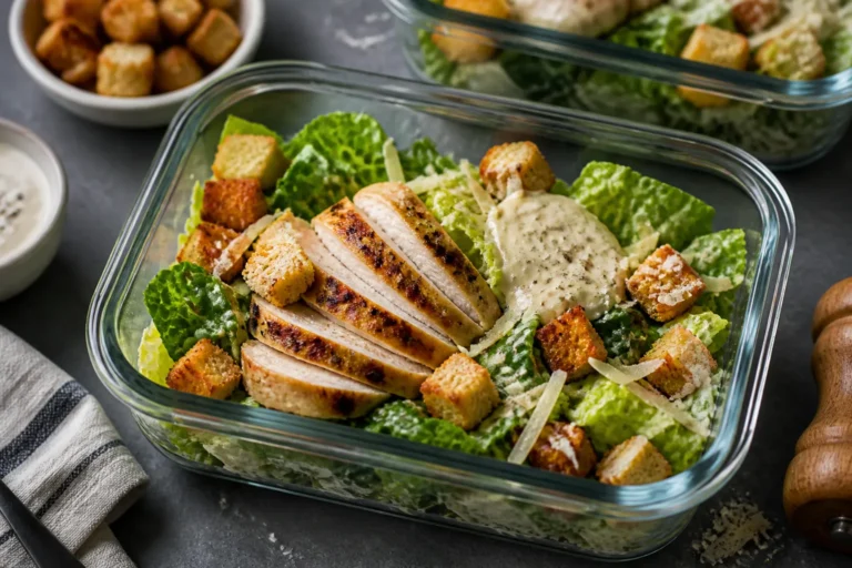 High Protein Chicken Caesar Meal Prep – Simple, Satisfying, and Ready All Week