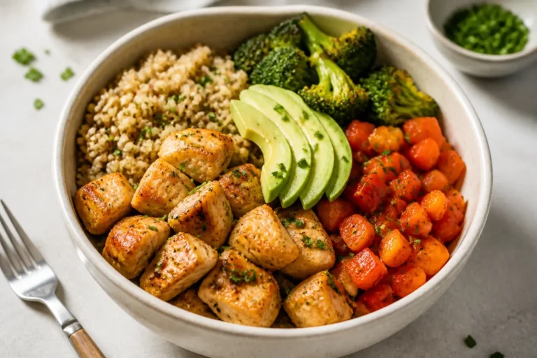Garlic Butter Chicken Protein Bowls – Simple, Satisfying, and Flavor-Packed