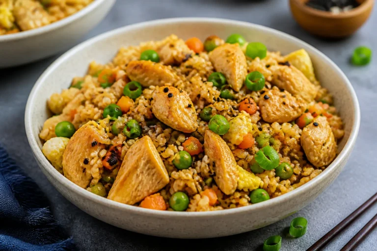 High Protein Chicken Fried Rice Bowls – A Fast, Filling Weeknight Favorite