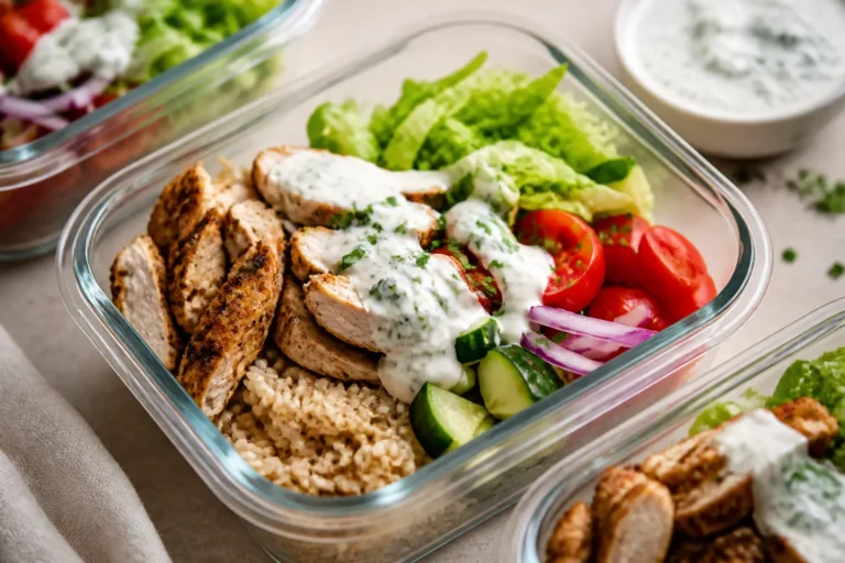 Chicken Gyro Meal Prep Bowls – Fresh, Flavorful, and Ready for the Week