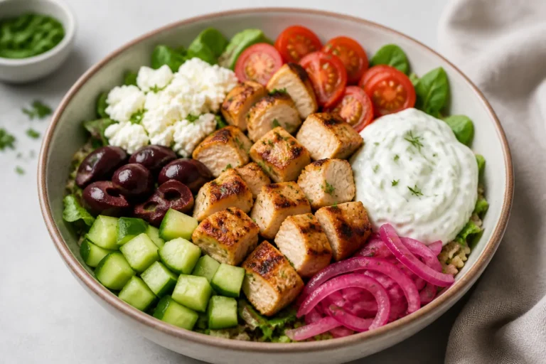 Chicken Tzatziki Protein Bowls – Fresh, Filling, and Easy