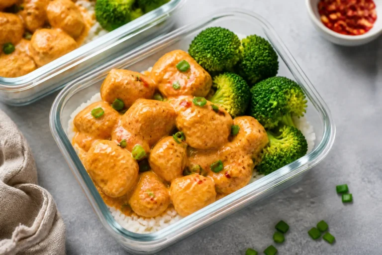 Bang Bang Chicken Meal Prep – Spicy, Creamy, and Ready for the Week