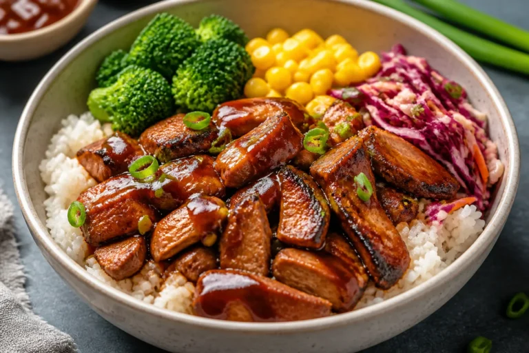 High Protein BBQ Chicken Rice Bowls – Easy, Flavor-Packed Meal Prep