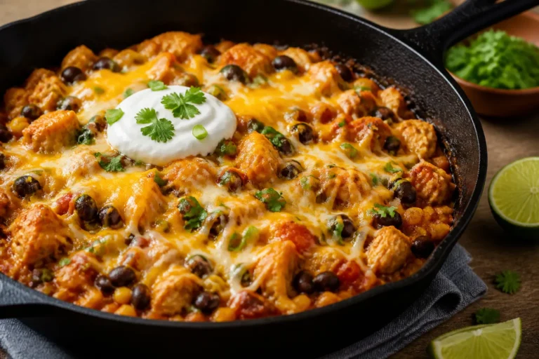High Protein Chicken Enchilada Skillet – A Fast, Filling Weeknight Favorite