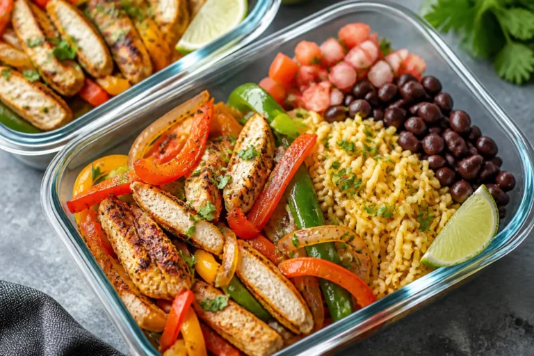 High Protein Chicken Fajita Meal Prep Bowls – Easy, Flavorful, and Ready All Week