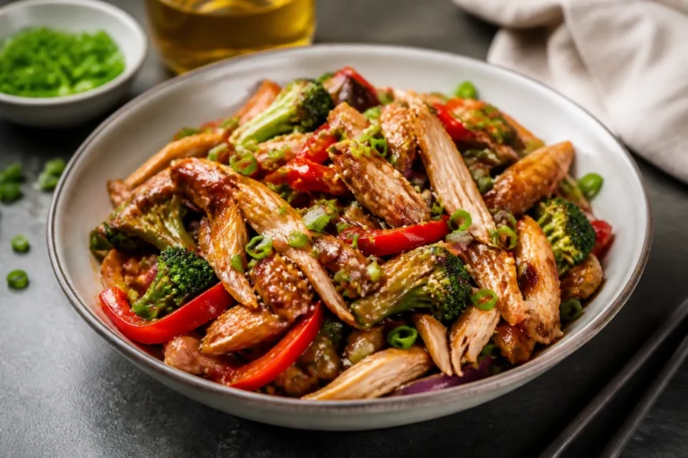 High Protein Rotisserie Chicken Stir Fry – Fast, Flavorful, Weeknight Dinner