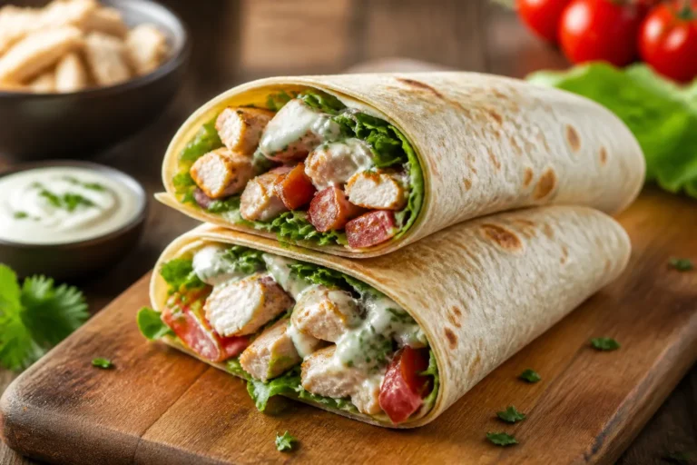 High Protein Rotisserie Chicken Wraps – Quick, Flavorful, and Satisfying
