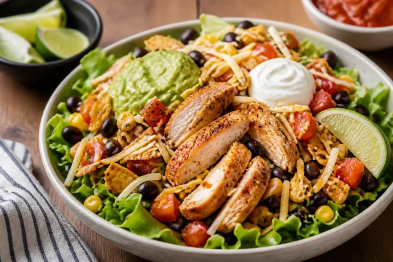 High Protein Rotisserie Chicken Taco Salad – Fast, Fresh, and Filling