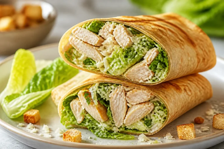 High Protein Rotisserie Chicken Caesar Wraps – A Fast, Satisfying Meal You’ll Make on Repeat