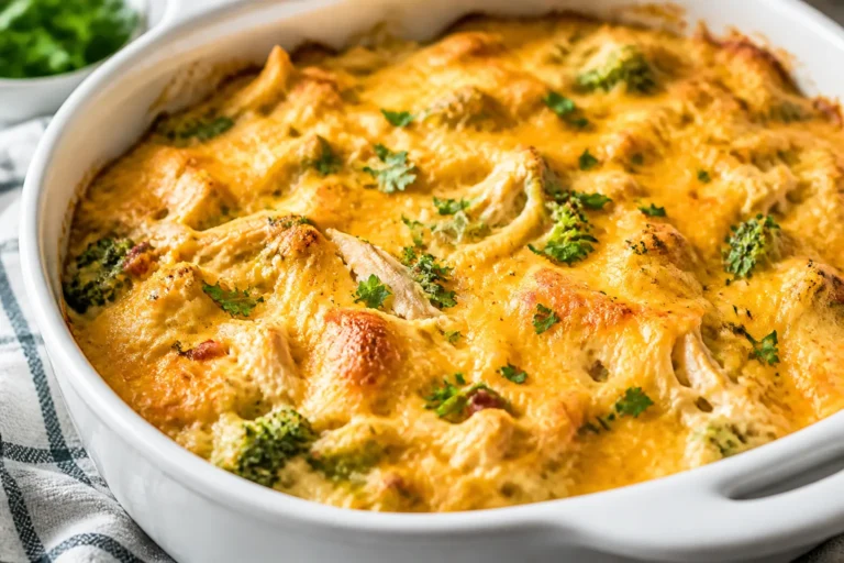 Low Carb High Protein Rotisserie Chicken Casserole – Easy, Comforting, and Meal-Prep Friendly