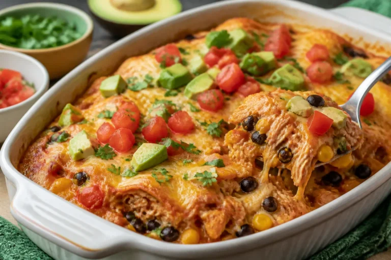 High Protein Rotisserie Chicken Mexican Casserole – Easy, Flavor-Packed, and Meal-Prep Friendly