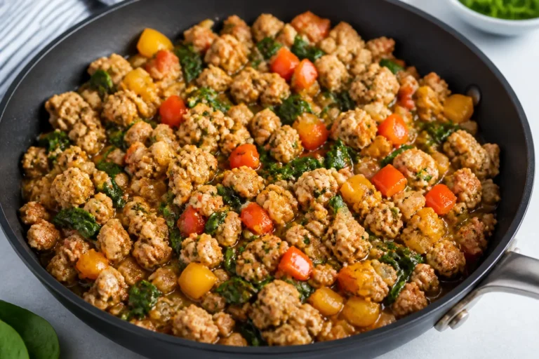 High Protein Ground Chicken Skillet – Fast, Flavorful, and Filling