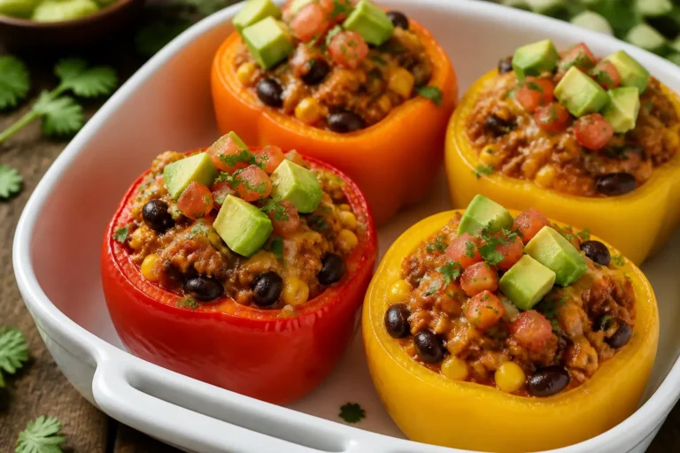 Ground Chicken Taco Stuffed Peppers – A Fresh, Flavor-Packed Weeknight Dinner