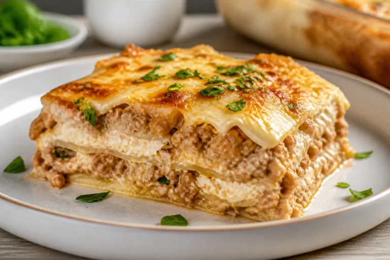 Ground Chicken Cottage Cheese Lasagna – Cozy, Lighter Comfort Food