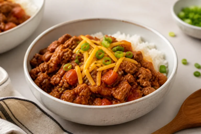 Ground Chicken Sloppy Joe Bowls – Comforting, Saucy, and Weeknight-Friendly