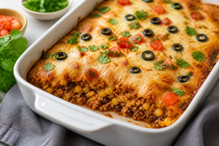 Ground Chicken Mexican Casserole – A Comforting, Weeknight-Friendly Bake