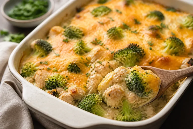 Ground Chicken Broccoli Casserole – A Cozy, Weeknight-Friendly Bake