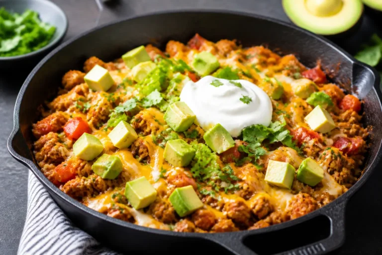 Ground Chicken Keto Taco Skillet – A Fast, Flavor-Packed Weeknight Dinner